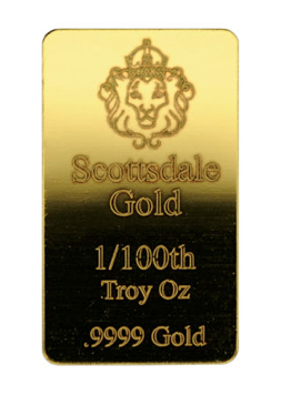 AMTV Scottsdale Gold 1/100th Oz Bar