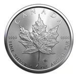 AMTV 2022 Canada Silver Maple Leaf 1 oz Silver Coin
