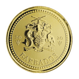 AMTV 2020 Barbados Trident 1 oz Gold Coin