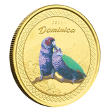 AMTV 2021 EC8 Dominica 1 oz Gold Color Coin