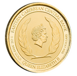 AMTV 2021 EC8 Dominica 1 oz Gold Color Coin