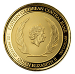 AMTV 2021 EC8 Montserrat 1 oz Gold Color Coin
