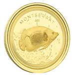 AMTV 2021 EC8 Montserrat 1 oz Gold Coin